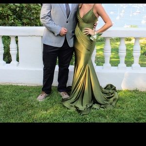 Olive green Prom dress . Worn for 1 hour